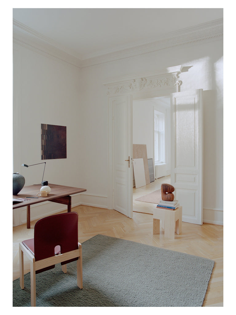 Pebbled Poem Moss hand-woven rug | Linie Design at Bois Blanc Home, Limassol, Cyprus
