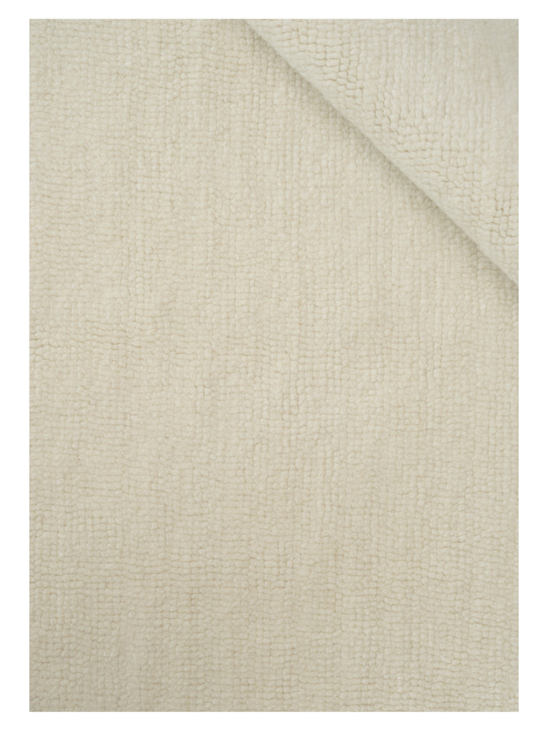 Hushed Frame White table-tuft rug – close-up of the texture | Linie Design at Bois Blanc Home, Limassol, Cyprus