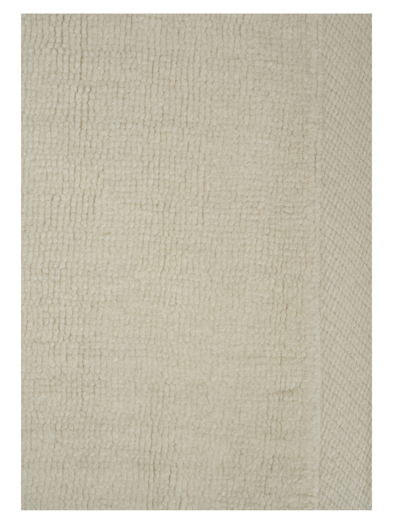 Hushed Frame White table-tuft rug – close-up of the texture | Linie Design at Bois Blanc Home, Limassol, Cyprus