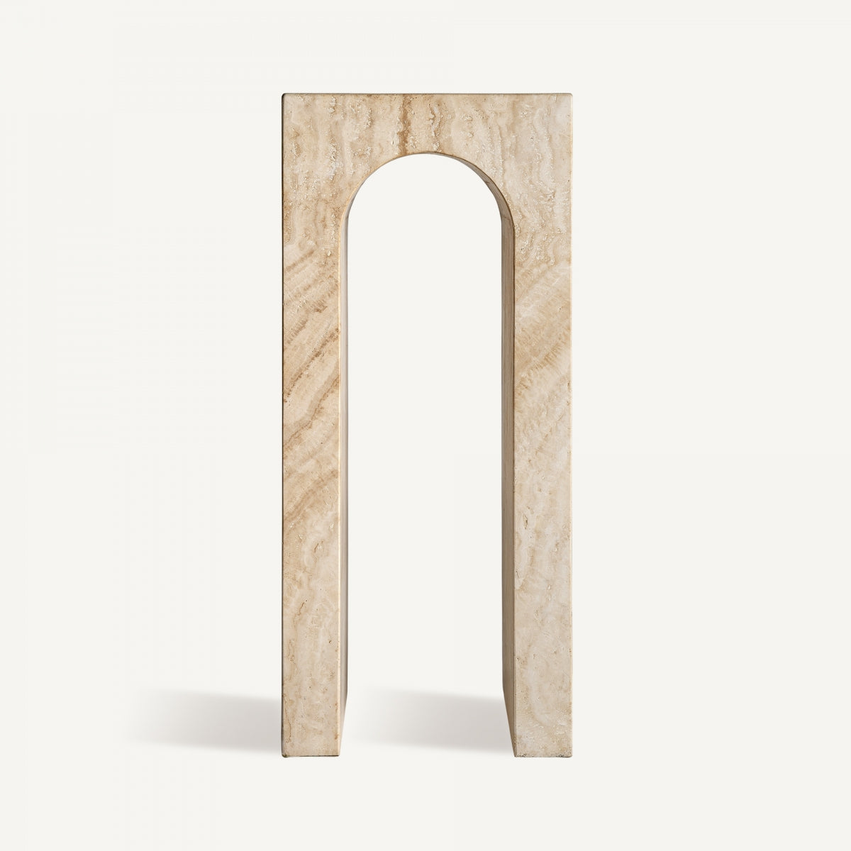 Travertine Console Table