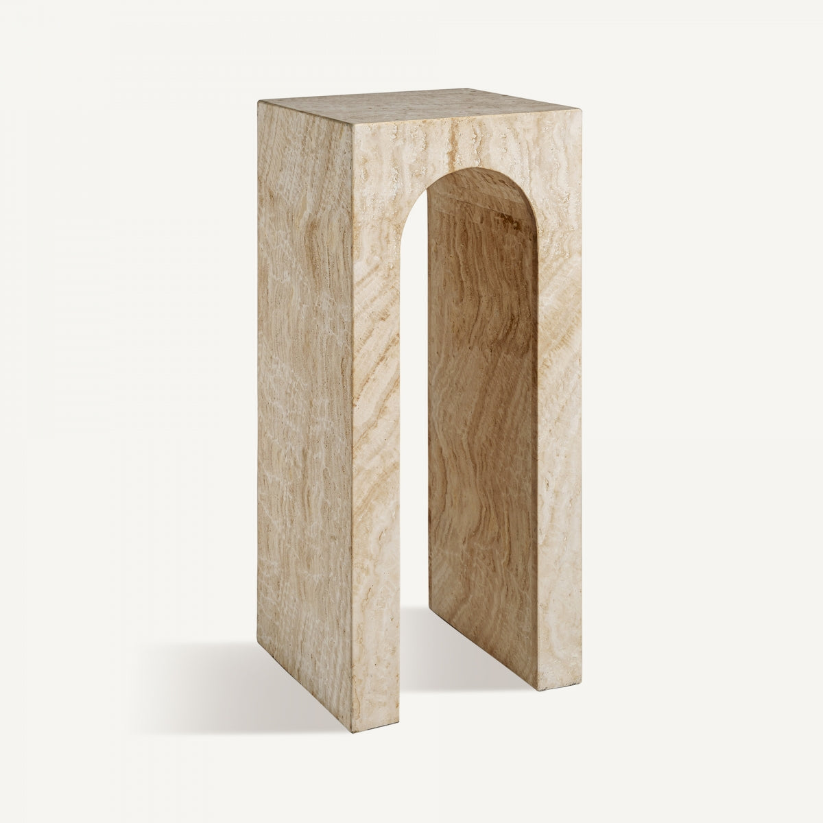 Travertine Console Table