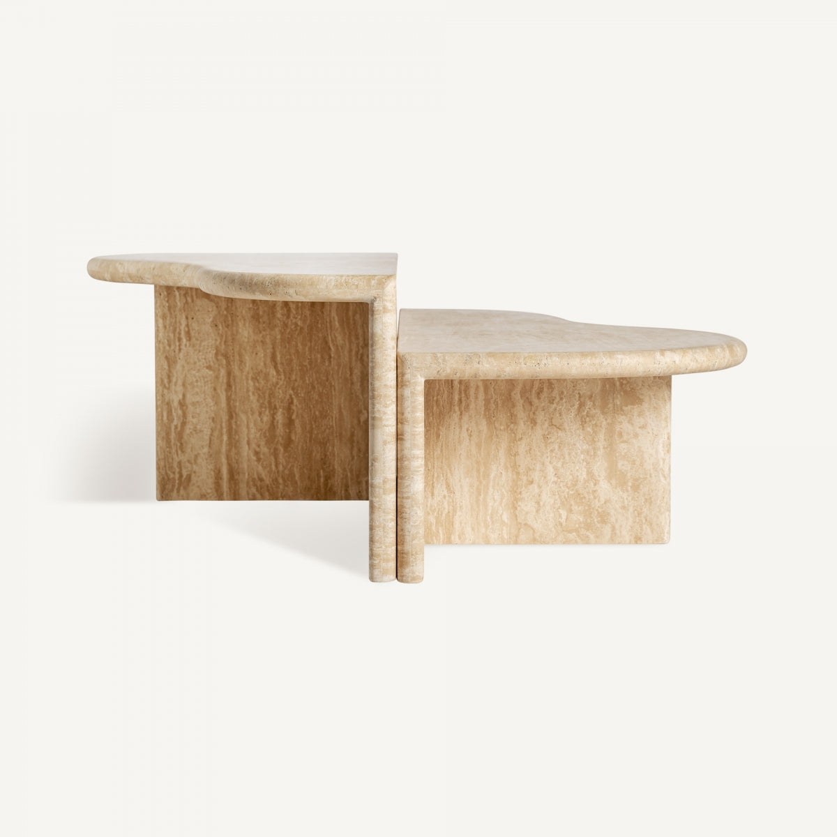 Travertine Coffee Table Set