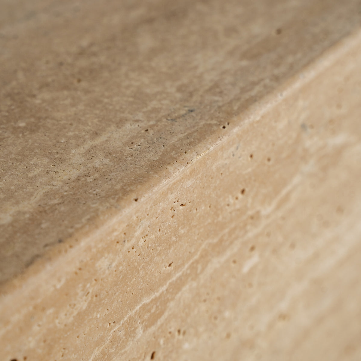 Travertine TV stand