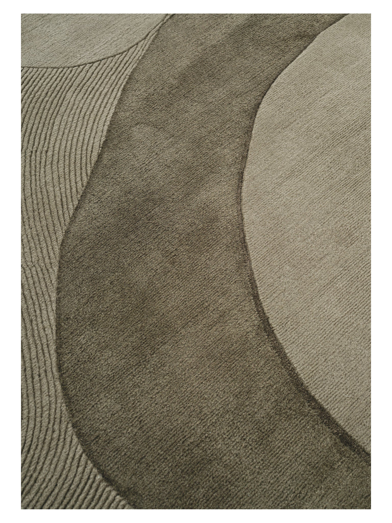 Optical Web Forest hand-knotted rug – close-up of the texture | Linie Design at Bois Blanc Home, Limassol, Cyprus
