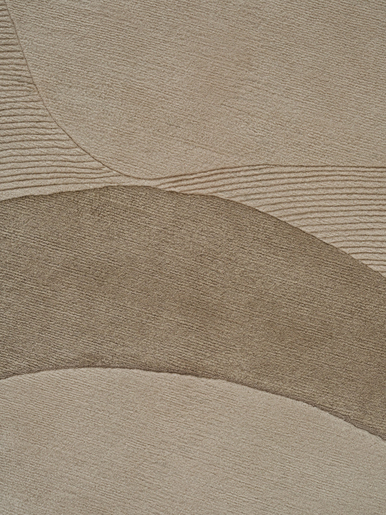 Optical Web Camel hand-knotted rug – detail 8 | Linie Design at Bois Blanc Home, Limassol, Cyprus