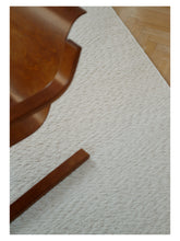 Laden Sie das Bild in den Galerie-Viewer, Blonde Maze White hand-knotted sumac rug – styled in a living room | Linie Design at Bois Blanc Home, Limassol, Cyprus