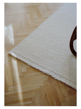 Laden Sie das Bild in den Galerie-Viewer, Blonde Maze White hand-knotted sumac rug – styled in a living room | Linie Design at Bois Blanc Home, Limassol, Cyprus