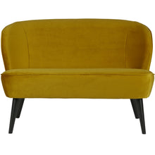 Load image into Gallery viewer, SARA SMALL SOFA VELVET OCHRE