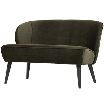 SARA SMALL SOFA VELVET WARM GREEN