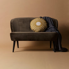 Load image into Gallery viewer, SARA SMALL SOFA VELVET WARM GREEN