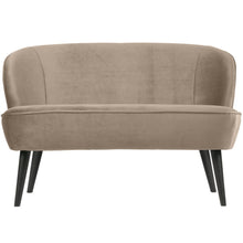 Load image into Gallery viewer, SARA SMALL SOFA VELVET KHAKI