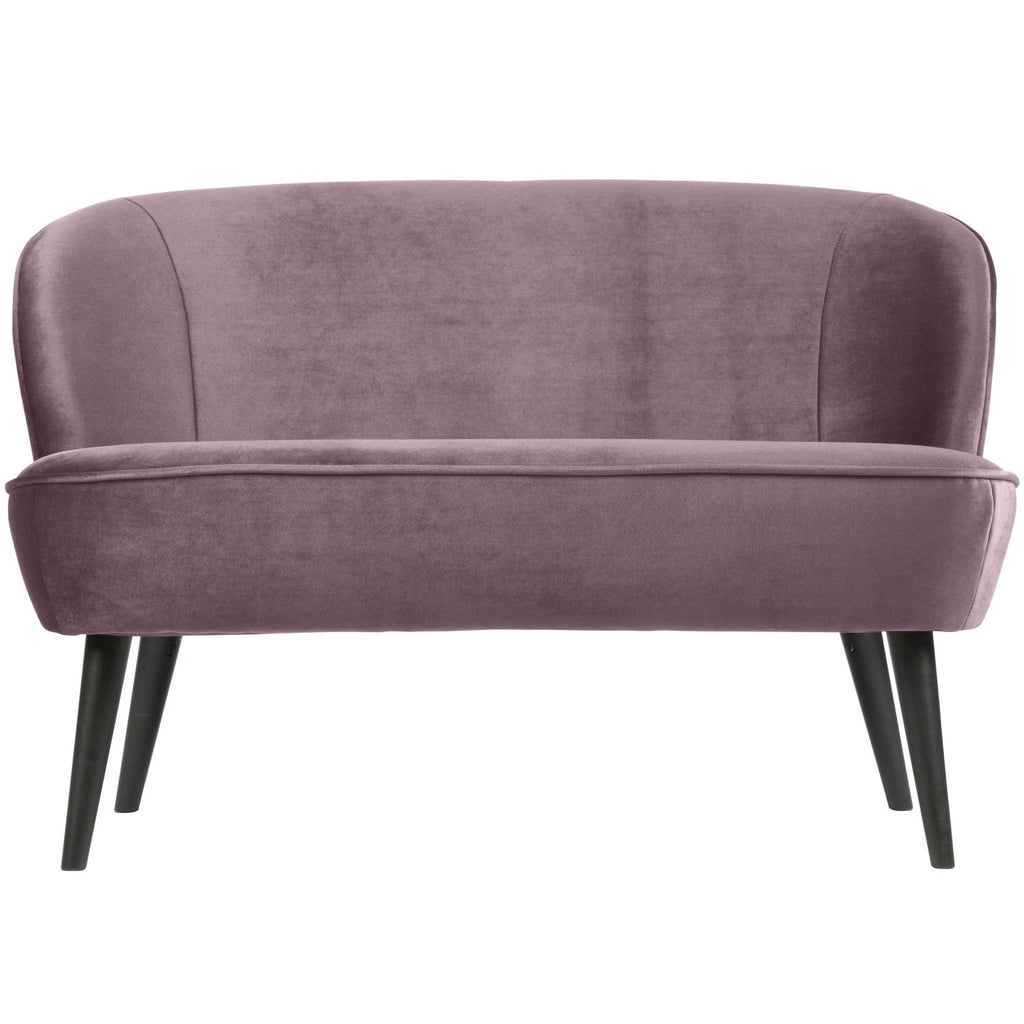 SARA SMALL SOFA VELVET WARM LILAC