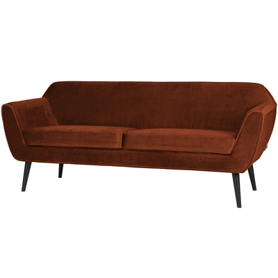 ROCCO SOFA187 CM VELVET RUST BROWN