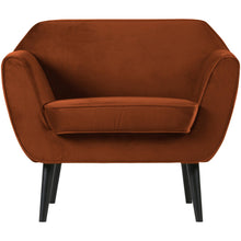 Laden Sie das Bild in den Galerie-Viewer, ROCCO ARMCHAIR VELVET RUST BROWN