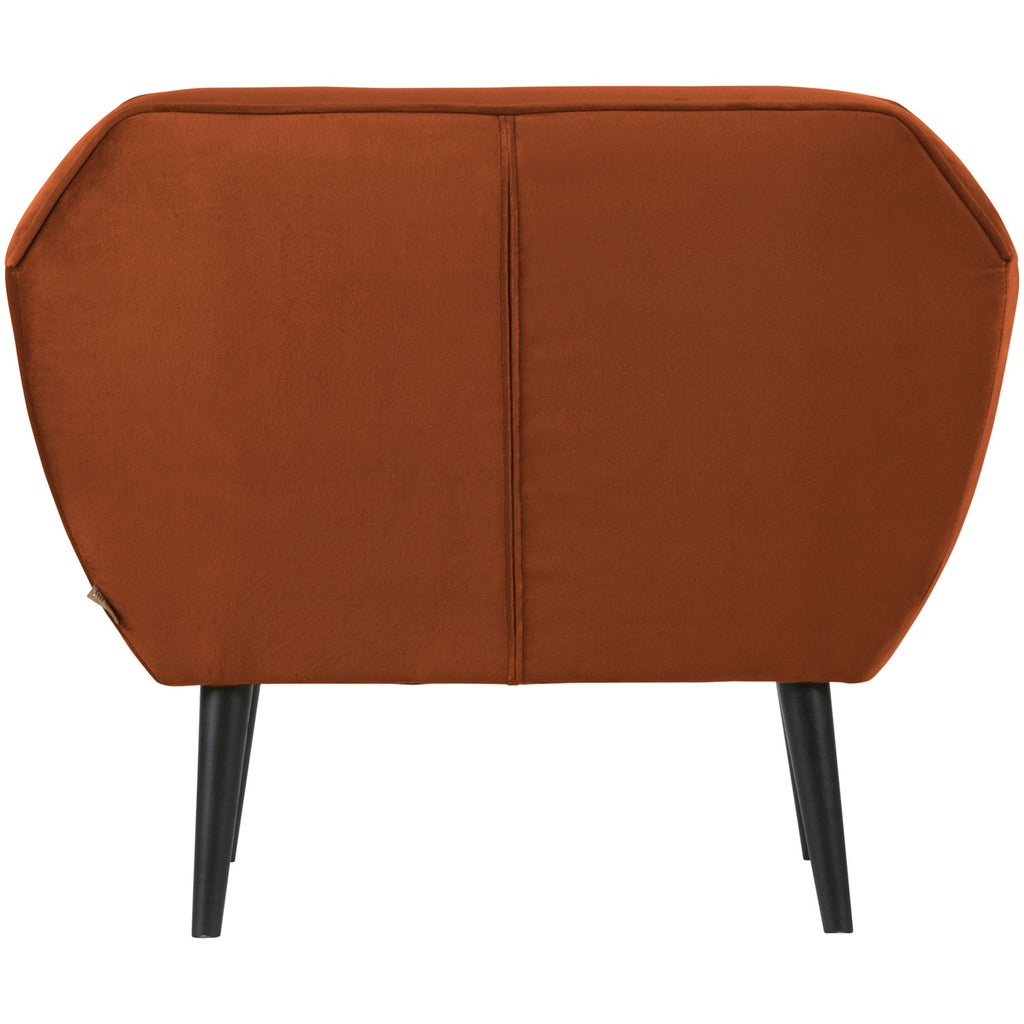 ROCCO ARMCHAIR VELVET RUST BROWN