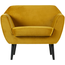 Laden Sie das Bild in den Galerie-Viewer, ROCCO ARMCHAIR VELVET OCHRE YELLOW