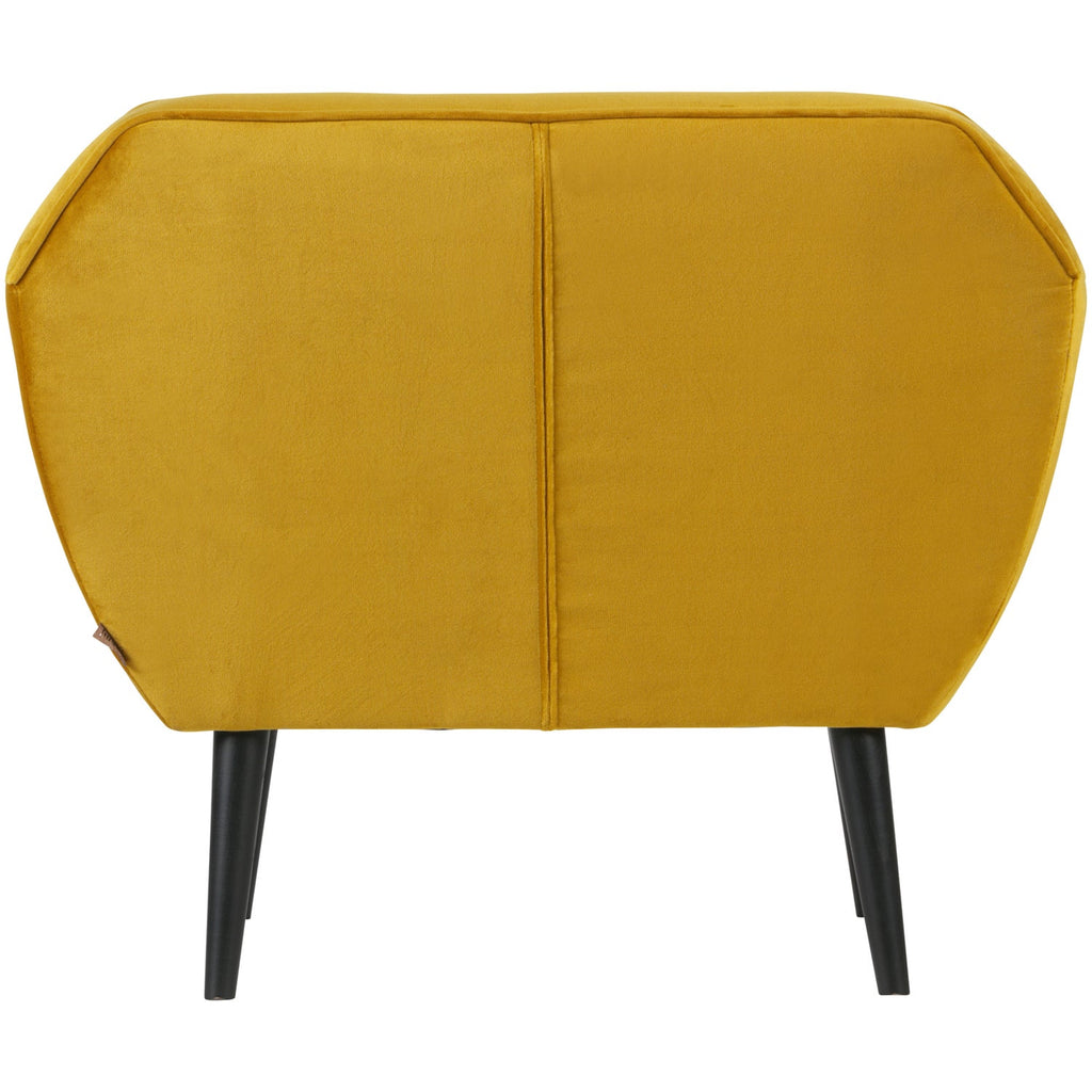 ROCCO ARMCHAIR VELVET OCHRE YELLOW