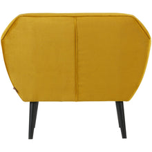 Laden Sie das Bild in den Galerie-Viewer, ROCCO ARMCHAIR VELVET OCHRE YELLOW