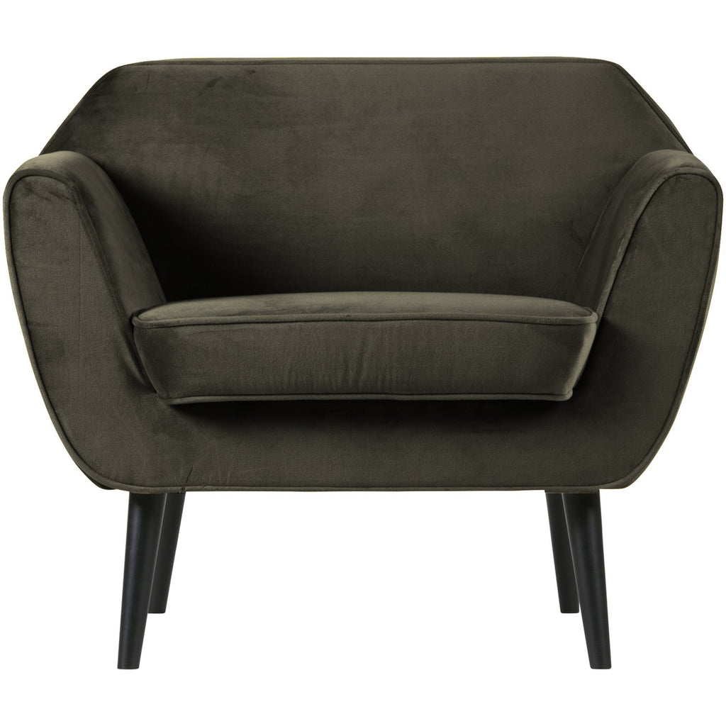 ROCCO ARMCHAIR VELVET WARM GREEN