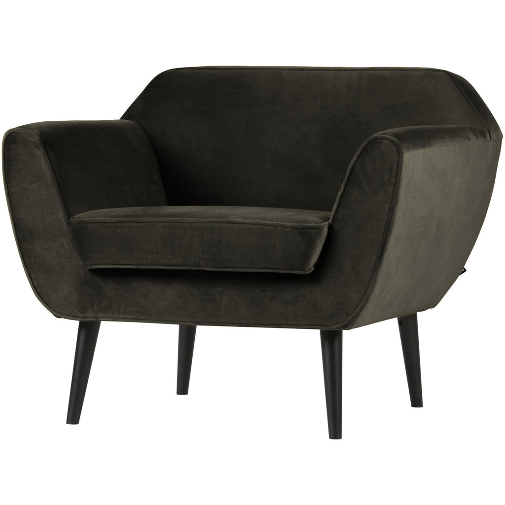 ROCCO ARMCHAIR VELVET WARM GREEN