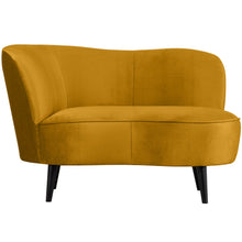 Laden Sie das Bild in den Galerie-Viewer, SARA LOUNGE ARMCHAIR LEFT VELVET OCHRE