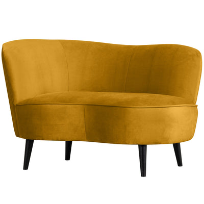 SARA LOUNGE ARMCHAIR LEFT VELVET OCHRE
