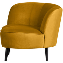 Laden Sie das Bild in den Galerie-Viewer, SARA LOUNGE ARMCHAIR LEFT VELVET OCHRE