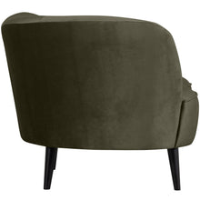 Laden Sie das Bild in den Galerie-Viewer, SARA LOUNGE ARMCHAIR LEFT VELVET WARM GREEN