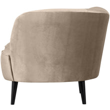 Laden Sie das Bild in den Galerie-Viewer, SARA LOUNGE ARMCHAIR LEFT VELVET KHAKI