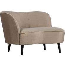 Laden Sie das Bild in den Galerie-Viewer, SARA LOUNGE ARMCHAIR LEFT VELVET KHAKI