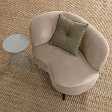 Laden Sie das Bild in den Galerie-Viewer, SARA LOUNGE ARMCHAIR LEFT VELVET KHAKI
