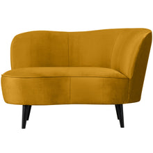 Laden Sie das Bild in den Galerie-Viewer, SARA LOUNGE ARMCHAIR RIGHT VELVET OCHRE