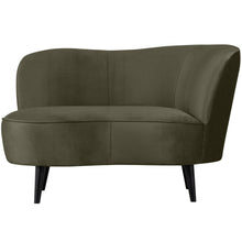 Laden Sie das Bild in den Galerie-Viewer, SARA LOUNGE ARMCHAIR RIGHT VELVET WARM GREEN