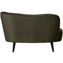 Laden Sie das Bild in den Galerie-Viewer, SARA LOUNGE ARMCHAIR RIGHT VELVET WARM GREEN
