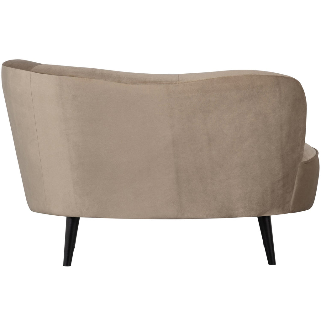 SARA LOUNGE ARMCHAIR RIGHT VELVET KHAKI
