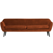 Load image into Gallery viewer, ROCCO XL SOFA 230 CM VELVET RUST BROWN