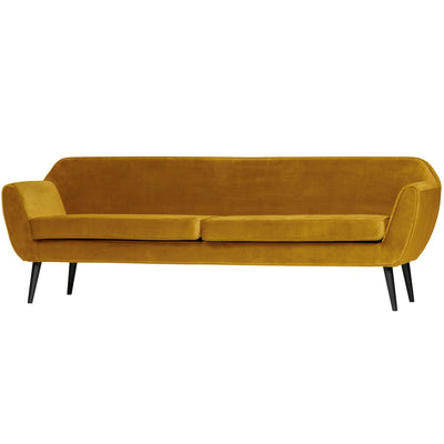 ROCCO XL SOFA 230 CM VELVET OCHRE YELLOW