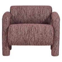 Charger l'image dans la galerie, LENNY ARMCHAIR WITH DESSIN BURGUNDY RED