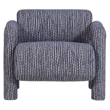 Cargar imagen en el visor de la galería, LENNY ARMCHAIR WITH DESSIN GREY/BLUE