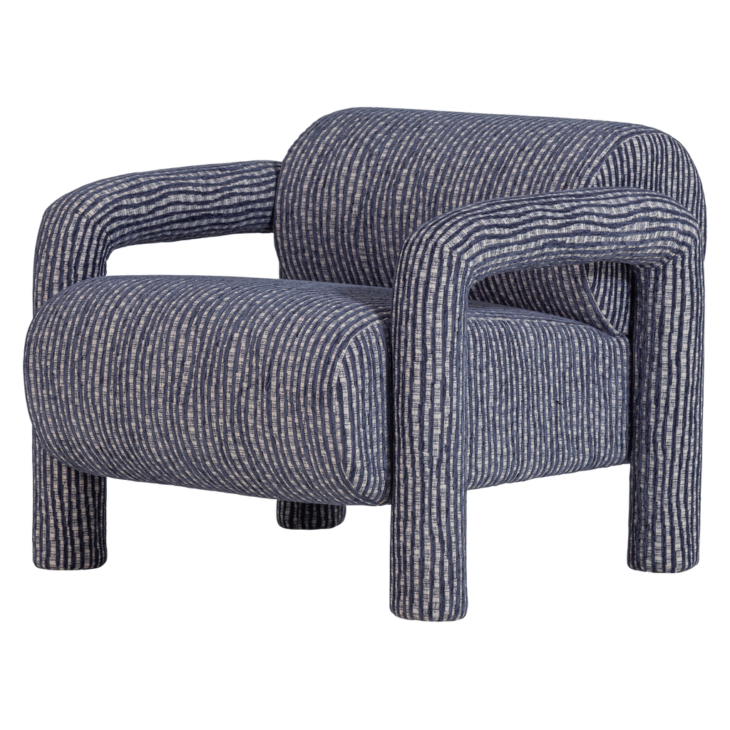 LENNY ARMCHAIR WITH DESSIN GREY/BLUE