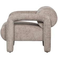 Cargar imagen en el visor de la galería, LENNY ARMCHAIR IN ROUGH TEXTURE SAND