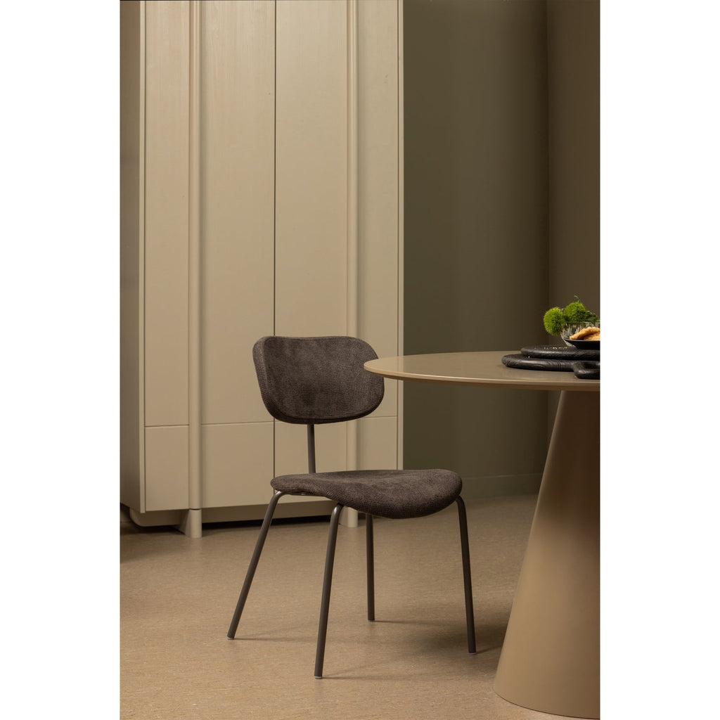 LINK DINING CHAIR BROWN/GREY