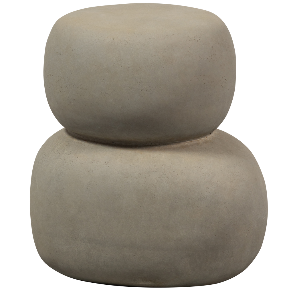 ODA SIDE TABLE CONCRETE LOOK GREEN/GREY