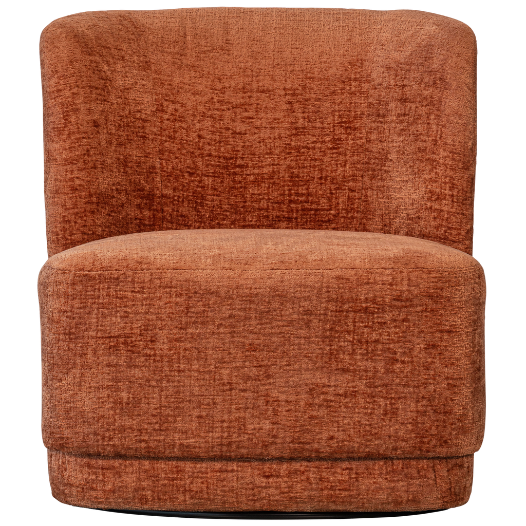 ATTY SWIVEL ARMCHAIR VELVET ORANGE