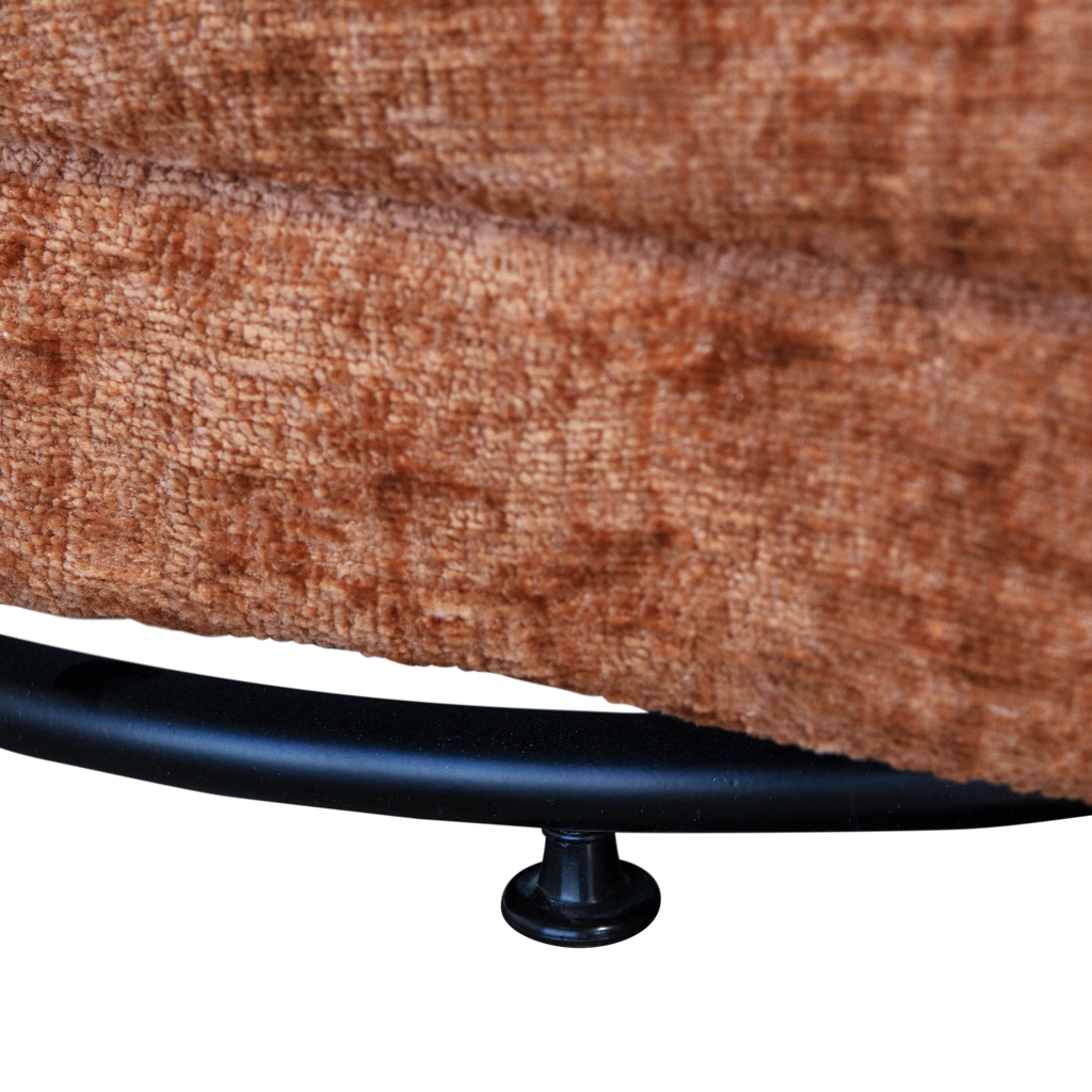 ATTY SWIVEL ARMCHAIR VELVET ORANGE