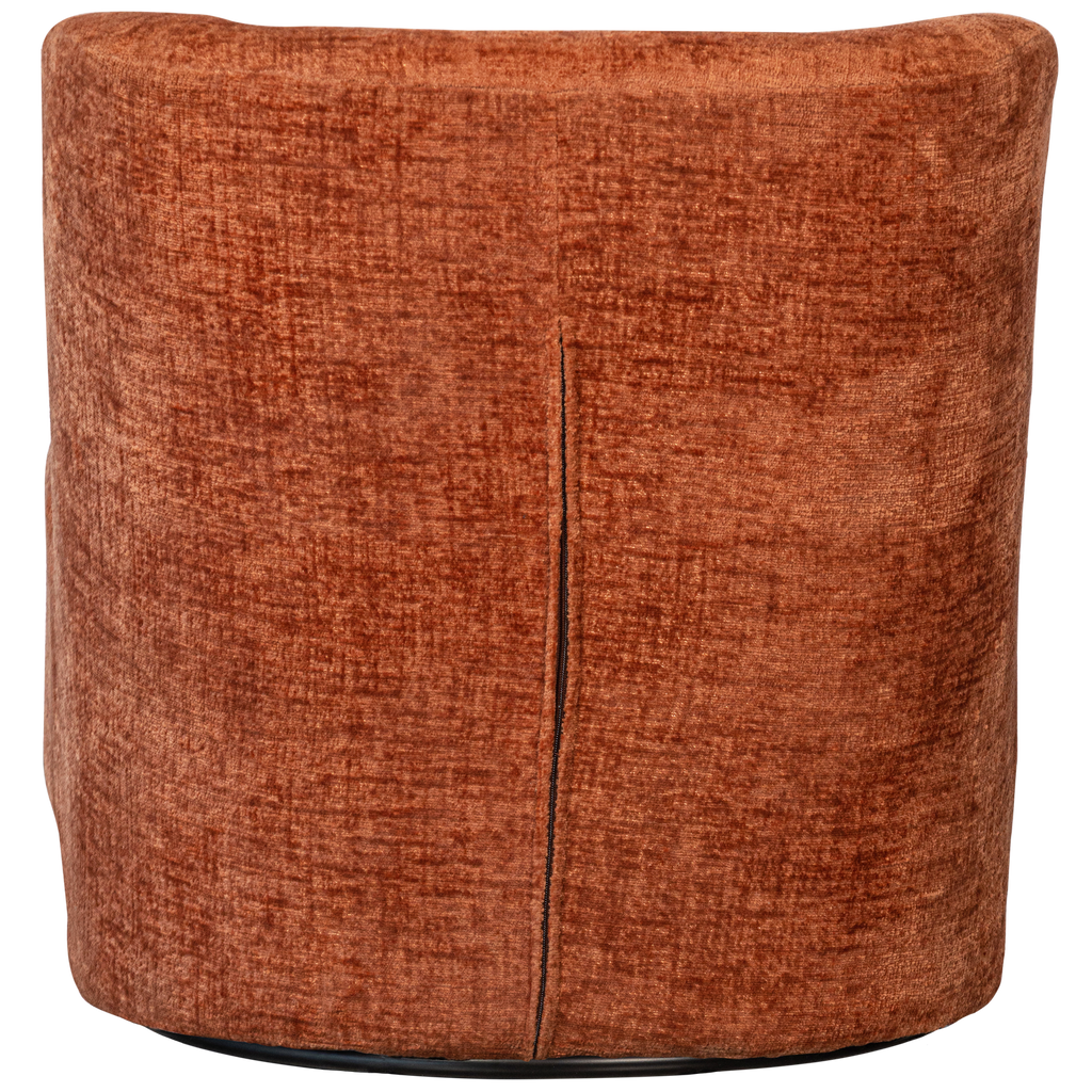 ATTY SWIVEL ARMCHAIR VELVET ORANGE