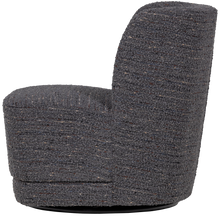 Laden Sie das Bild in den Galerie-Viewer, ATTY SWIVEL ARMCHAIR CHUNKY MELANGE GREY [fsc]
