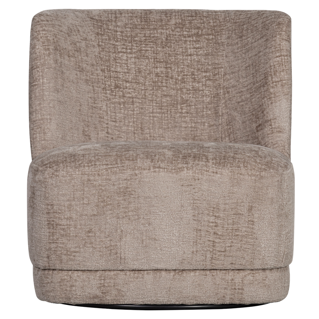 ATTY SWIVEL ARMCHAIR VELVET SAND
