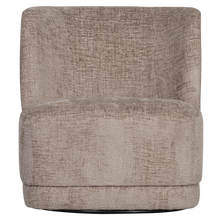 Cargar imagen en el visor de la galería, ATTY SWIVEL ARMCHAIR VELVET SAND