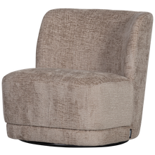 Cargar imagen en el visor de la galería, ATTY SWIVEL ARMCHAIR VELVET SAND